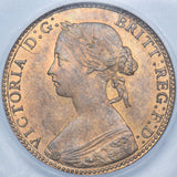 1860 Halfpenny (CGS UNC 80) - Victoria British Bronze Coin - Superb