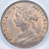 1860 Halfpenny (CGS UNC 82) - Victoria British Bronze Coin - Superb