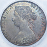 1862 Halfpenny (CGS UNC 82) - Victoria British Bronze Coin - Superb