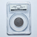 1862 Halfpenny (CGS UNC 82) - Victoria British Bronze Coin - Superb
