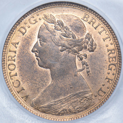 1888 Halfpenny (CGS UNC 82) - Victoria British Bronze Coin - Superb