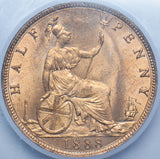 1888 Halfpenny (CGS UNC 82) - Victoria British Bronze Coin - Superb