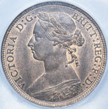 1889 Halfpenny (CGS UNC 82) - Victoria British Bronze Coin - Superb
