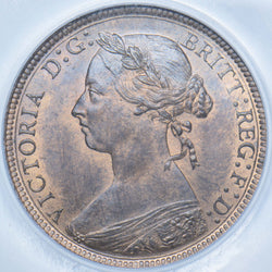 1890 Halfpenny (CGS UNC 80) - Victoria British Bronze Coin - Superb