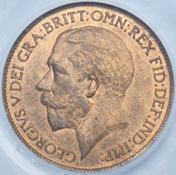 1916 Halfpenny (CGS 80) - George V British Bronze Coin - Superb