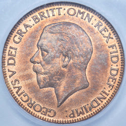1928 Halfpenny (CGS UNC 80) - George V British Bronze Coin - Superb
