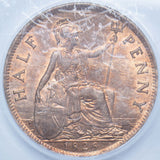 1928 Halfpenny (CGS UNC 80) - George V British Bronze Coin - Superb