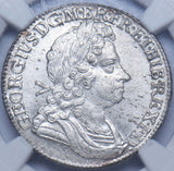 1723 Shilling (NGC MS 64) - George I British Silver Coin - Superb