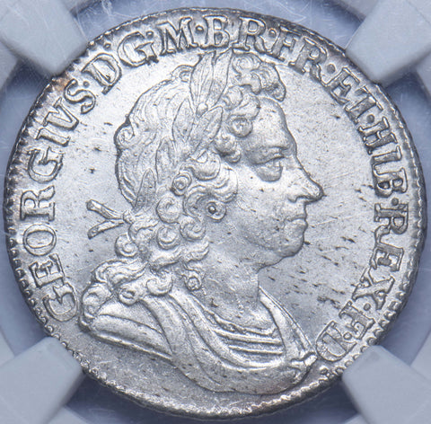 1723 Shilling (NGC MS 64) - George I British Silver Coin - Superb