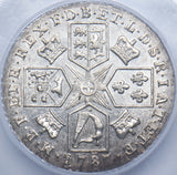 1787 Shilling (CGS AU 75) - George III British Silver Coin - Very Nice
