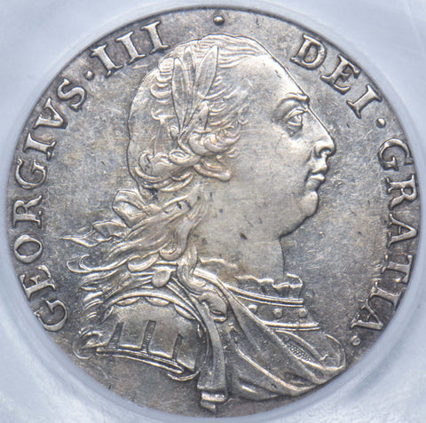 1787 Shilling (CGS AU 75) - George III British Silver Coin - Very Nice