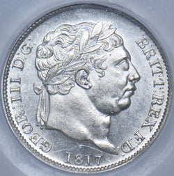 1817 Shilling (CGS UNC 82) - George III British Silver Coin - Superb