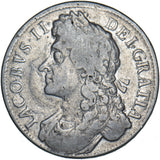1686 Crown - James II British Silver Coin
