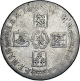 1696 Crown - William III British Silver Coin