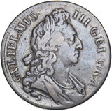 1696 Crown (GEI Error) - William III British Silver Coin - Nice
