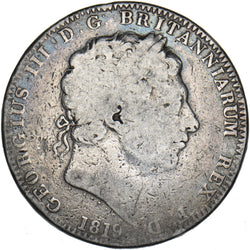 1819 LIX Crown - George III British Silver Coin