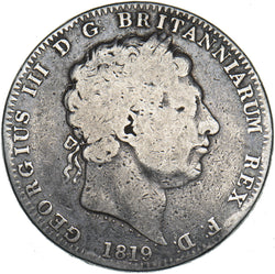 1819 LIX Crown - George III British Silver Coin