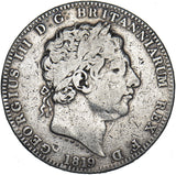 1819 LIX Crown - George III British Silver Coin