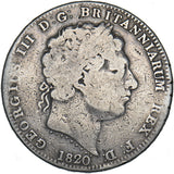 1820 Crown - George III British Silver Coin