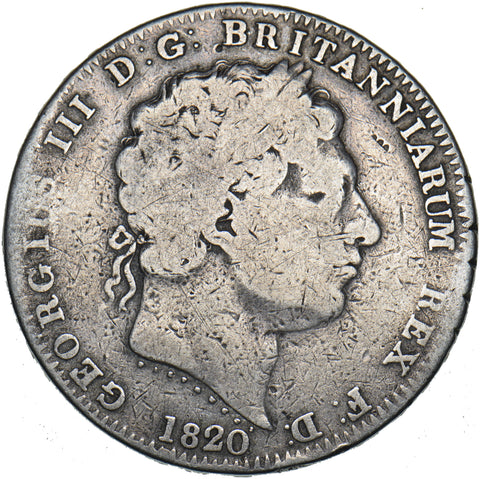 1820 Crown - George III British Silver Coin
