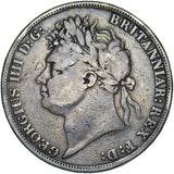 1821 Crown - George IV British Silver Coin