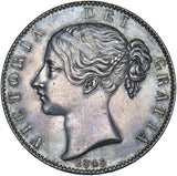 1845 Crown (Cinquefoil Stops) - Victoria British Silver Coin - Very Nice