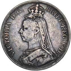 1887 Crown - Victoria British Silver Coin