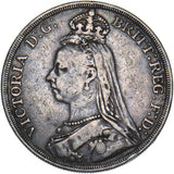 1887 Crown - Victoria British Silver Coin