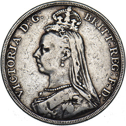 1889 Crown - Victoria British Silver Coin