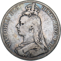 1889 Crown - Victoria British Silver Coin