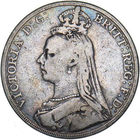 1889 Crown - Victoria British Silver Coin