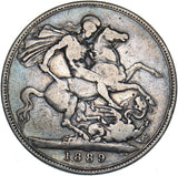 1889 Crown - Victoria British Silver Coin