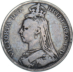 1889 Crown - Victoria British Silver Coin