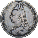 1889 Crown - Victoria British Silver Coin