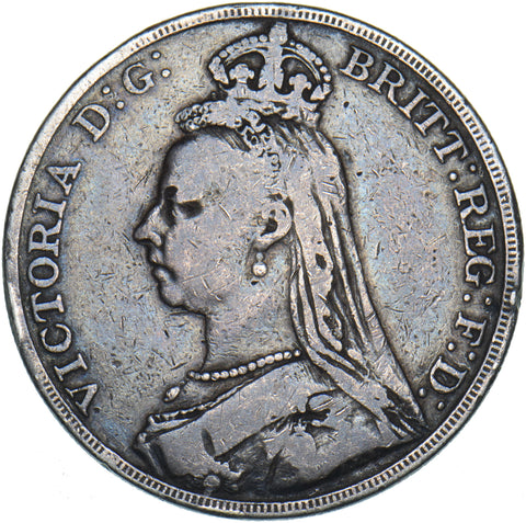 1889 Crown - Victoria British Silver Coin