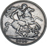 1889 Crown - Victoria British Silver Coin