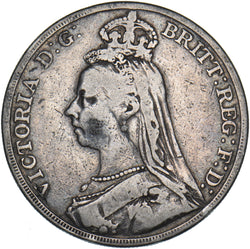 1889 Crown - Victoria British Silver Coin