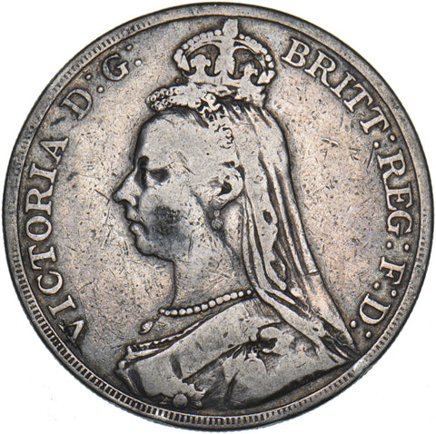 1889 Crown - Victoria British Silver Coin