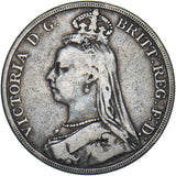 1889 Crown - Victoria British Silver Coin