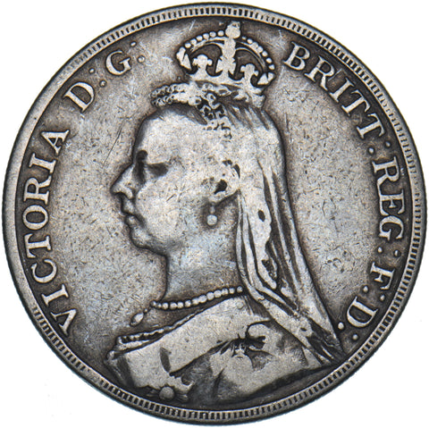 1889 Crown - Victoria British Silver Coin