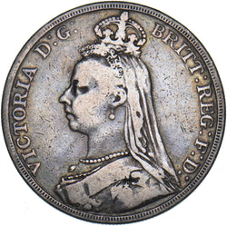 1889 Crown - Victoria British Silver Coin
