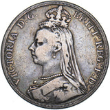 1889 Crown - Victoria British Silver Coin