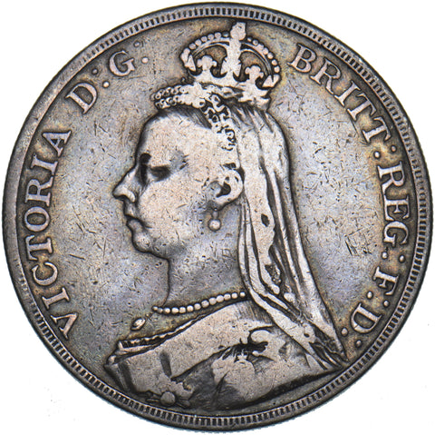 1889 Crown - Victoria British Silver Coin