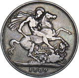1889 Crown - Victoria British Silver Coin