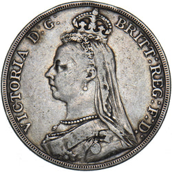 1889 Crown - Victoria British Silver Coin