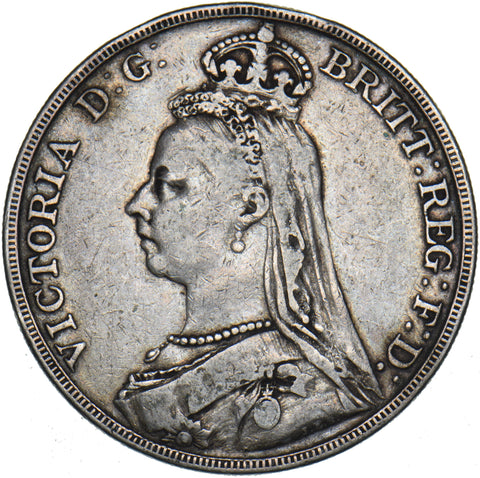 1889 Crown - Victoria British Silver Coin