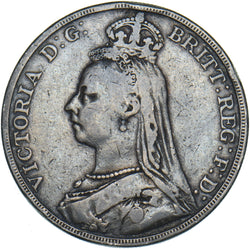 1889 Crown - Victoria British Silver Coin