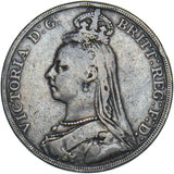 1889 Crown - Victoria British Silver Coin