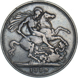 1889 Crown - Victoria British Silver Coin
