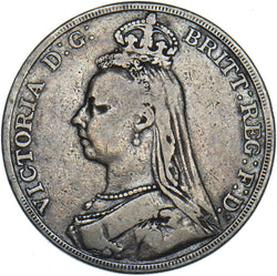 1889 Crown - Victoria British Silver Coin